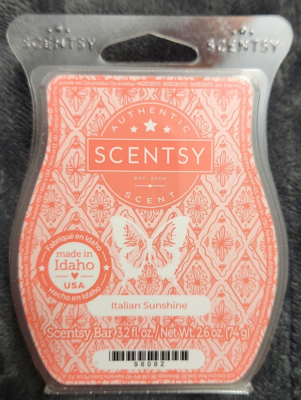 ITALIAN SUNSHINE Scentsy Wax Bar, NEW